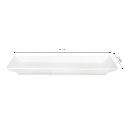 Karaca Carmen Trend Porcelain Serving Platter 34cmx17cm, White