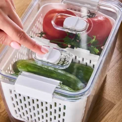 Karaca Citrus Vegetable / Fruit Storage Container, L, White
