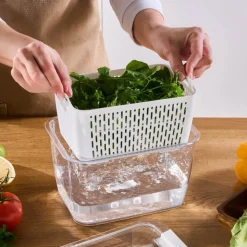 Karaca Citrus Vegetable / Fruit Storage Container, L, White