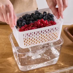 Karaca Citrus Vegetable / Fruit Storage Container, L, White