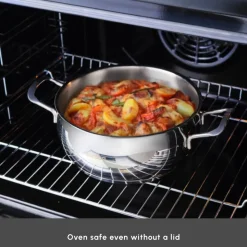 Karaca Cook & Store 13-Piece Stainless Steel Induction Cookware Set, Silver