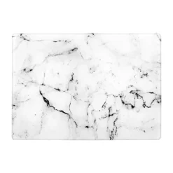 Karaca Deep Glass Chopping Board, 35cmx26cm, White