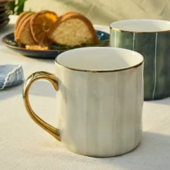Karaca Diego 2 Piece Stoneware Mug Set, 350ml, Multicolour