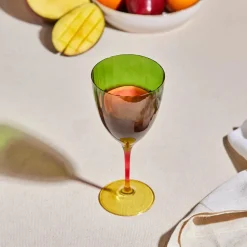 Karaca Dolce Wine Glass, 400ml, Green