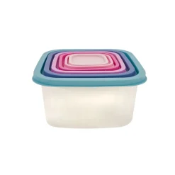 Karaca Dora Purple 6 Piece Storage Container Set, Multi