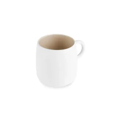Karaca Earth Collection New Cupid Reactive Glaze Mug, 400ml, Beige White