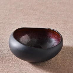 Karaca Earth Collection New Galactic Reactive Glaze Cereal/Soup Bowl, 15cm, Black
