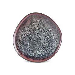 Karaca Earth Collection New Galactic Reactive Glaze Dinner Plate, 27cm, Black