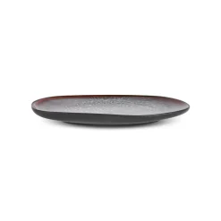 Karaca Earth Collection New Galactic Reactive Glaze Dinner Plate, 27cm, Black