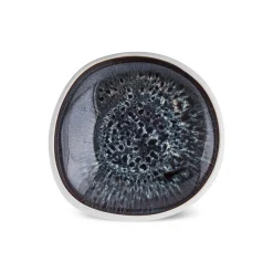 Karaca Earth Collection New Galactic Reactive Glaze Dessert/Side Plate, 22cm, White