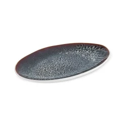 Karaca Earth Collection New Galactic Reactive Glaze Serving Platter, 30cm, White