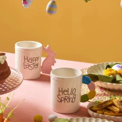 Karaca Easter 25 Dolomite Hello Spring Mug, 540ml, Multi