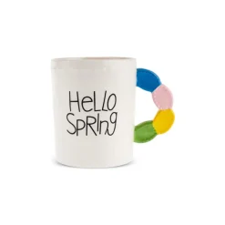 Karaca Easter 25 Dolomite Hello Spring Mug, 540ml, Multi