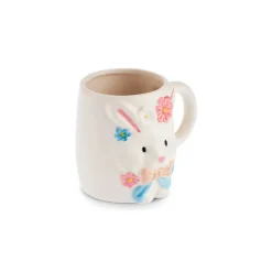 Karaca Easter 25 Dolomite Mr Bunny Mug, 560ml, White Blue
