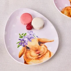 Karaca Easter 4-Piece Bone China Serveware Set for 4 People, Multi