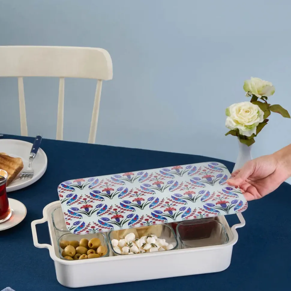 Karaca Ebru 8 Piece Breakfast Tableware Set, Multi