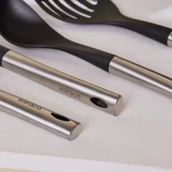 Karaca Elegant Luna 5-Piece Kitchen Utensil Set, Inox