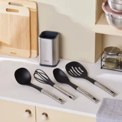 Karaca Elegant Luna 5-Piece Kitchen Utensil Set, Inox
