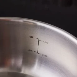 Karaca Elite Stainless Steel Induction Shallow Casserole & Lid, 18cm, Silver