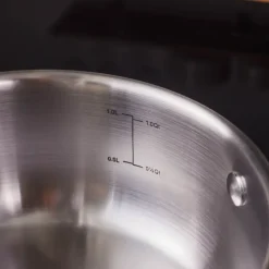 Karaca Elite Stainless Steel Induction Shallow Casserole & Lid 16cm