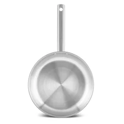 Karaca Elite Stainless Steel Induction Frying Pan, 26cm, Silver