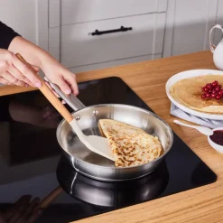 Karaca Elite Stainless Steel Induction Mini Frying Pan, 14cm, Silver
