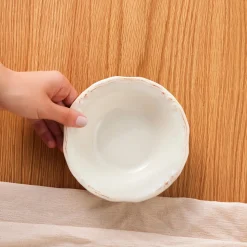 Karaca Elizabeth Ceramic Cereal/Soup Bowl, 16cm, Ecru