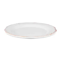 Karaca Elizabeth Ceramic Dinner Plate, 25cm, Ecru