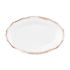 Karaca Elizabeth Ceramic Serving Platter, 20cm, Ecru