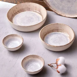 Karaca Ephesus Ceramic CerealSoup Bowl, 16cm, White Multi
