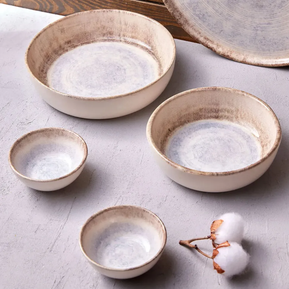 Karaca Ephesus Ceramic CerealSoup Bowl, 16cm, White Multi
