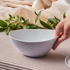 Karaca Epsilon Porcelain Cereal/Soup Bowl, 23cm, White