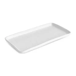 Karaca Epsilon Porcelain Rectangle Serving Platter, 26cm, White