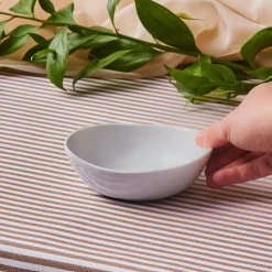 Karaca Epsilon Porcelain Snack Bowl, 12cm, White
