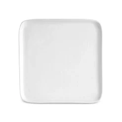 Karaca Epsilon Porcelain Square Dessert/Side Plate, 22cm, White