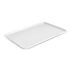 Karaca Epsilon Porcelian Rectangle Serving Platter, 44cm, White