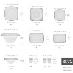 Karaca Fine Pearl Neklus 58-Piece Dinner Set for 12 People, Gold