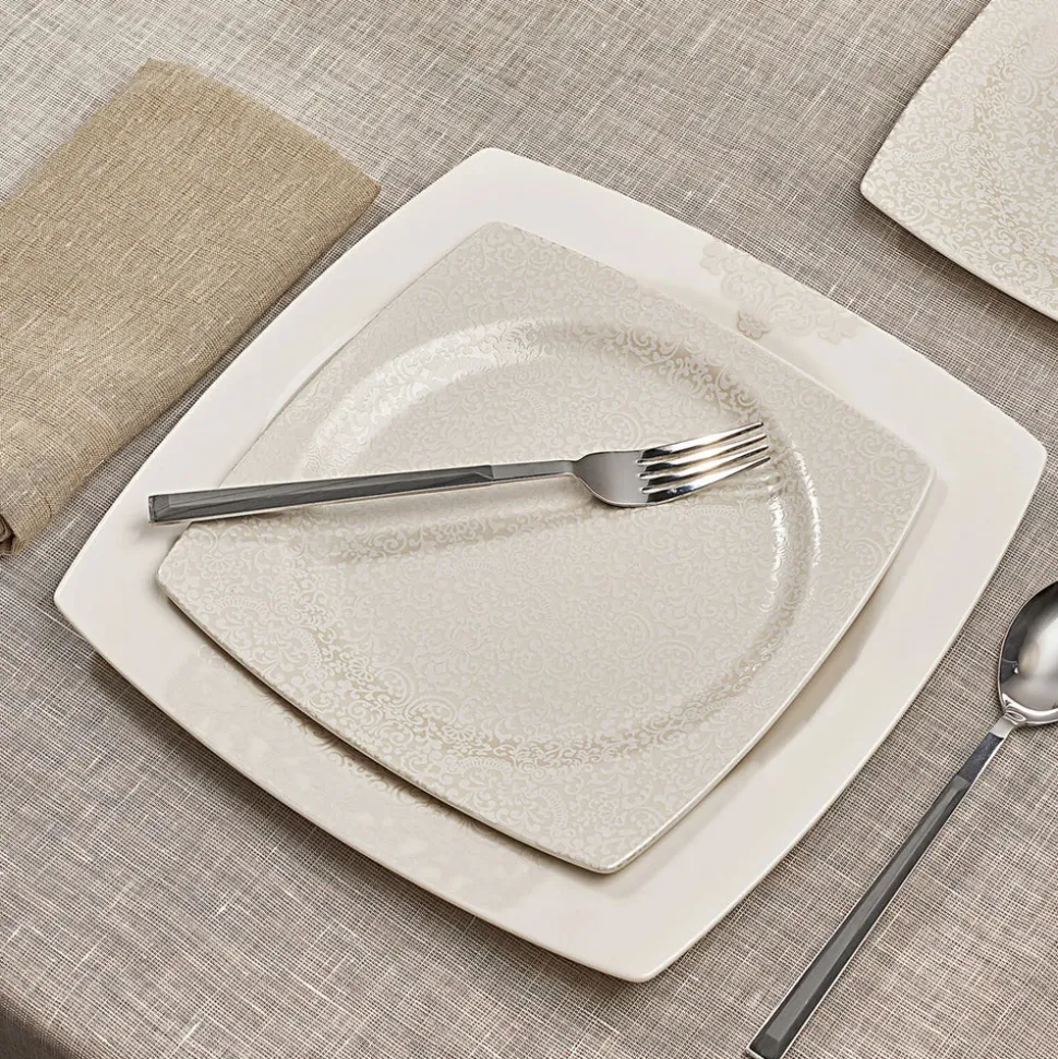 Karaca Flava 24-Piece Porcelain Dinner Set for 6 People, Multi