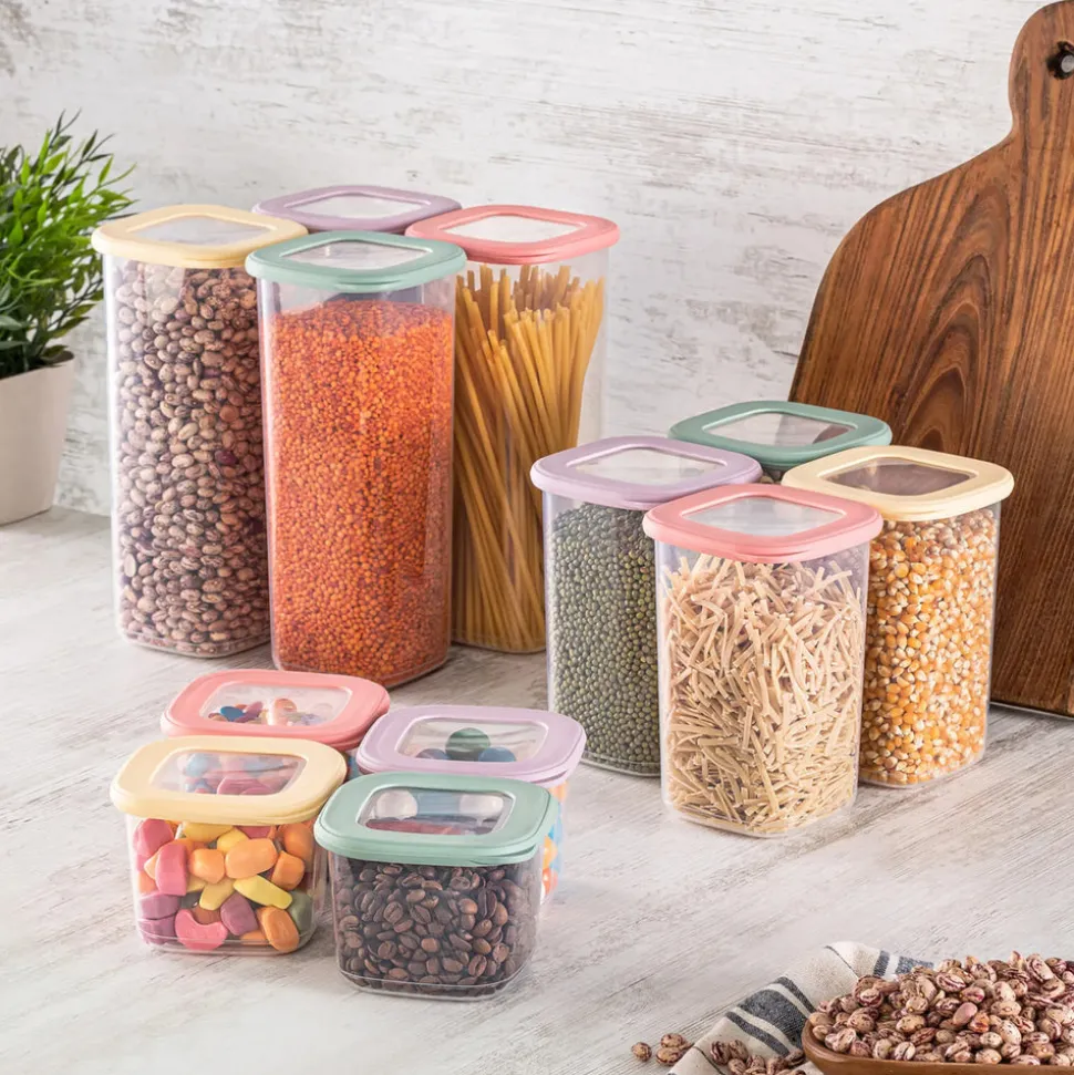Karaca Forbs 12 Piece Storage Container, Multi
