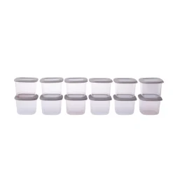 Karaca Forbs 12-Piece Storage Container, 500ml, Cream
