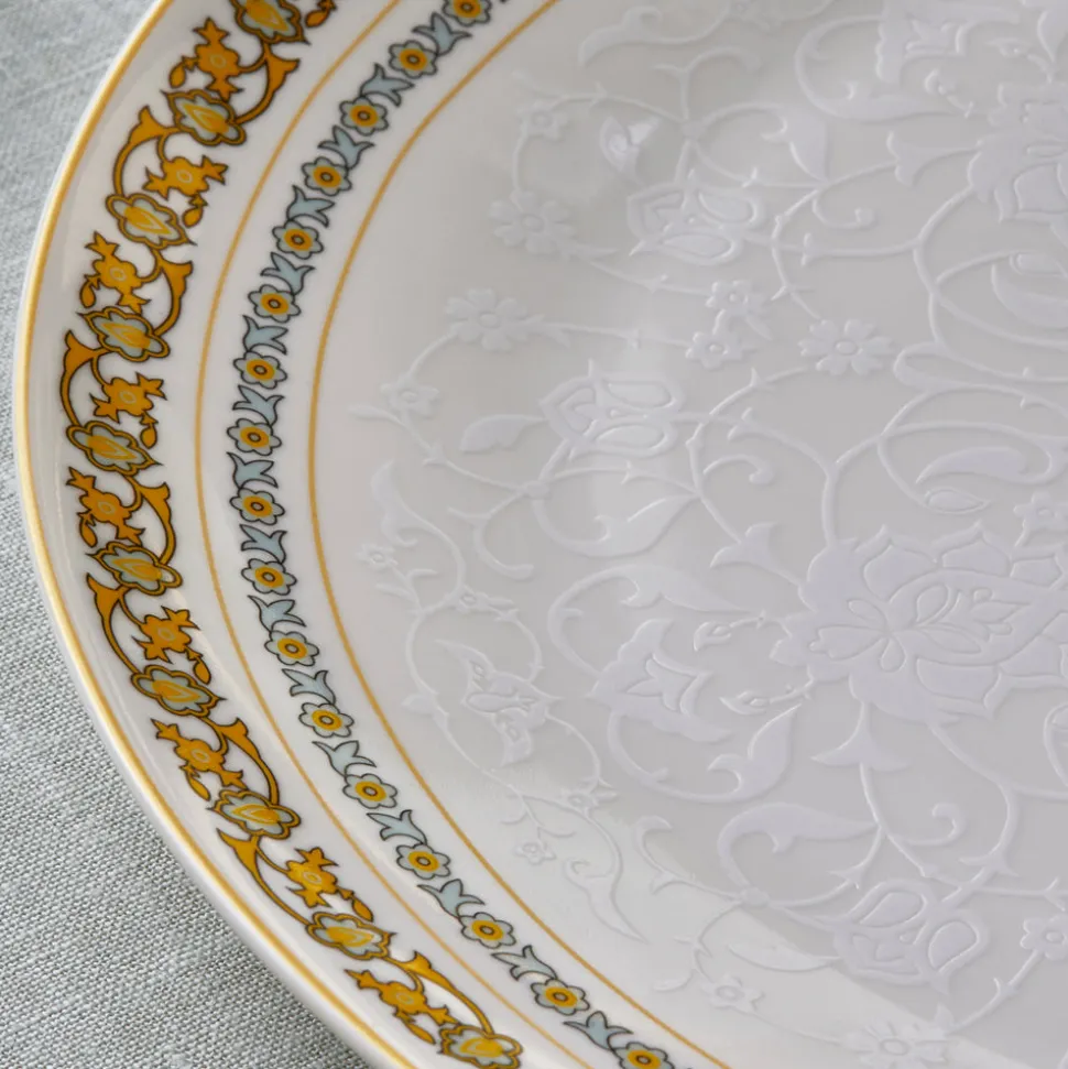 Karaca Forever Bone China Bondi 53-Piece Dinner Set for 12 People, Multi