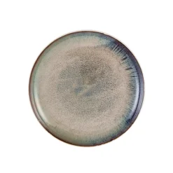 Karaca Galactic Reactive Glaze Dinner Plate, 27cm, White Multi