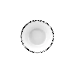 Karaca Game New Generation Bone CerealSoup Bowl, 14cm, Black White