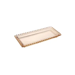 Karaca Glory Small Serving Platter, 30cm, Amber