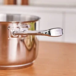 Karaca Grace Stainless Steel Induction Saucepan, 14cm, Silver