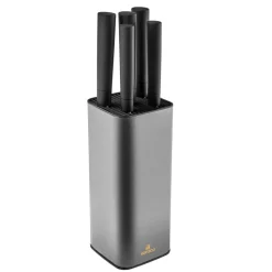 Karaca Grammy Knife Block Set, 5 Piece, Inox Black