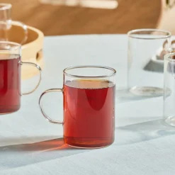 Karaca Guido 6-Piece Tea Cup Set for 6 People, 200ml, Transparent