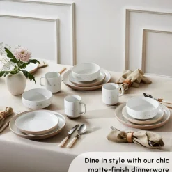 Karaca Haag 16-Piece Stoneware Dinner Set for 4 People, Multi