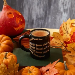 Karaca Halloween Bones Ceramic Mug, 460ml, Multicolour