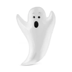 Karaca Halloween Ghosts Ceramic Snack Bowl, 12cm, Black White